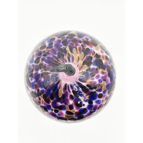 Textured Multicolor Blown Glass Hanging Wind Chime - Picture 6 of 7